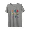 Large size women's creative three-dimensional cartoon fruit printing T-shirt summer loose age-reducing top 262801
