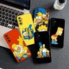 Barts Cartoon S-Simpsons Silicone Phone Cover for Xiaomi Poco C75 C65 C71 C85 X7 X6 M7 F7 F8 Ultra F6 Pro Soft Case