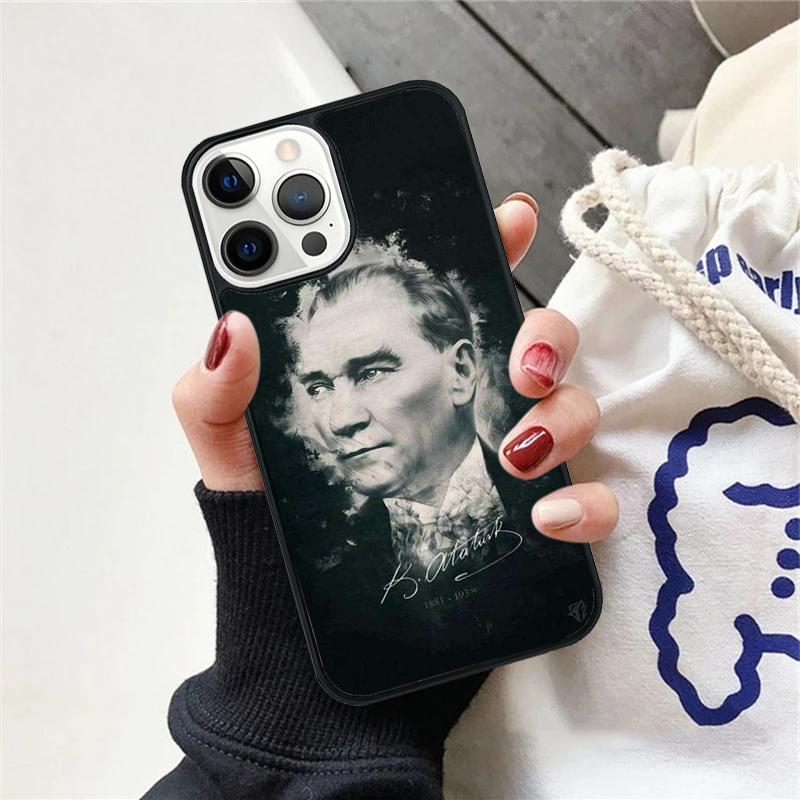 Turkey Mustafa Kemal Ataturk Phone Case For iPhone 17 Air 15 16 Cover  11 13 14 Pro Max 12 Plus Max Fundas