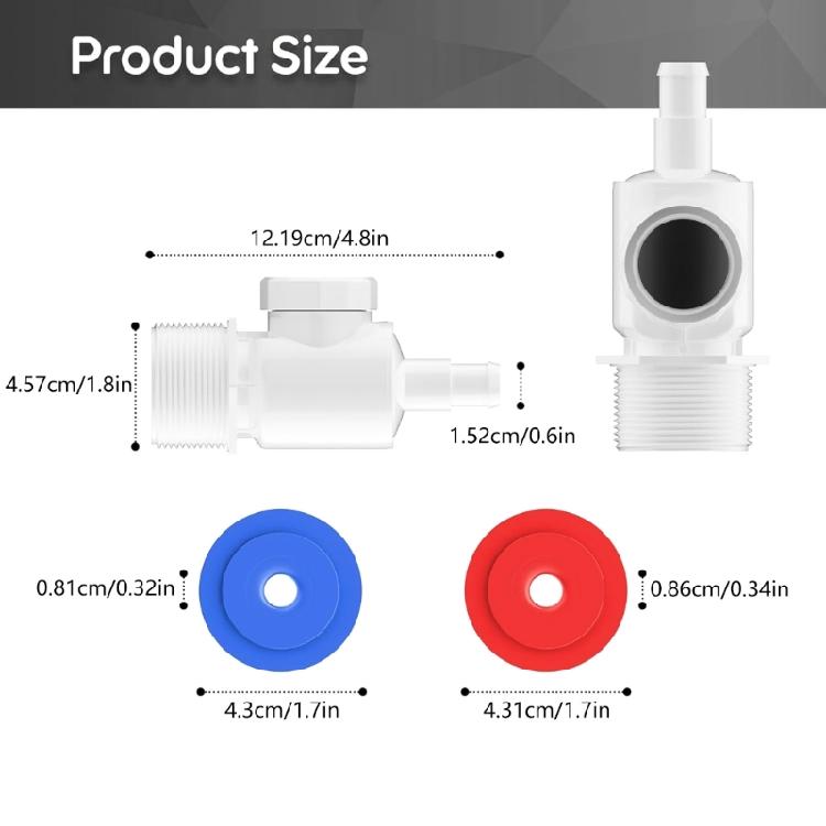 Sturdy Plastic Wall Fitting Connectors Assembly Replacement Convenient for Pool Cleaner Models 280 380 3900 Use