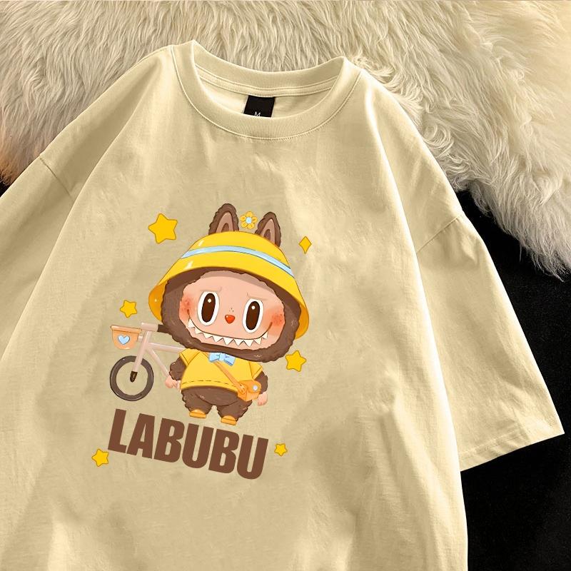 

Korea Style Baju Wanita | Oversize T-shirt Labubu Top Kasual Yang Bergaya 140 дубильная кора