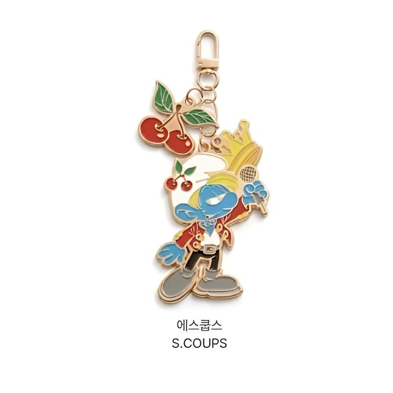 Seventeen X The Smurfs Metal Keyring | Random / Member Select | Korea Limited