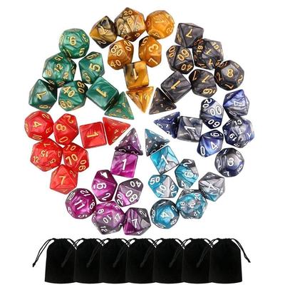 (Projektor)49 KS Dvoubarevné polyedrické kostky pro stolní hry Dungeons And Dragons
