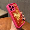 Golden Horse Year Mobile Phone Case for iPhone 17 16 15 14 13 12 11 Air Pro Max Plus Thicken TPU Colorful Cover Cover Pretty
