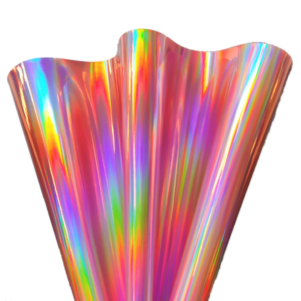 Hologram Iridescent Rainbow Mirrored Faux PU Leather Synthetic Laser Leatherette Fabric Craft Cloth DIY Bows Making Earring