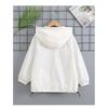 Girls Color Block Lightweight Breathable Hooded Sun Protection Jacket For Big Kids