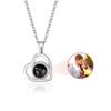 Personalized Photo Projection Necklace I Love You 100 Languages Dog Paw Memorial Pendant Necklace Custom Photo Dog Paw Necklace
