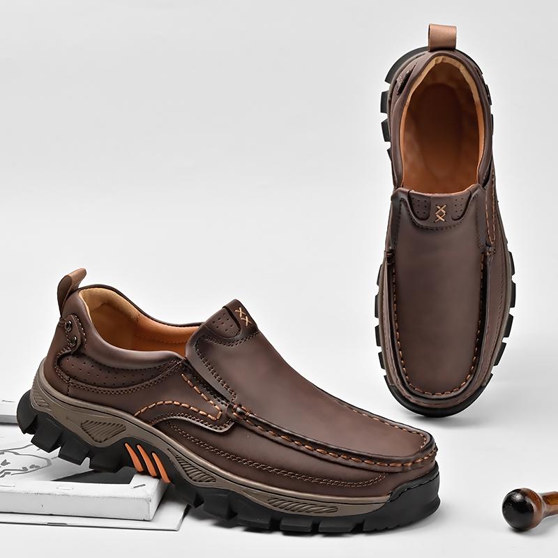 New Leather Casual Business Shoes Outdoor Men's Comfort Loafers Fashion Soft Classic Driving Footwear Non-slip Walking Shoes