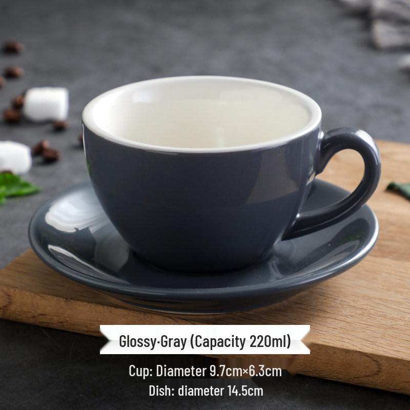 

Керамический набор чашек для капучино и латте с логотипом соревнований - 220 мл 220ml