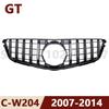 For 2007-2014 W204 C-Class Mercedes Benz C180 C200 C250 C300 C43 AMG GT Front Bumper Grille Hood Grill