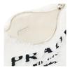 Prada Re-Edition 2000 Reißverschluss Stoff Achseltasche Handtasche Hand Schultertasche Damen Weiß