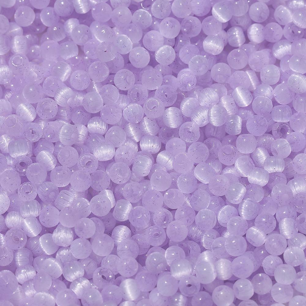 100 Stück/Los 4mm farbige Glas Katzenaugenperlen rund lose Abstandshalterperlen für DIY Schmuckherstellung Halsketten Ohrringe Bastelbedarf