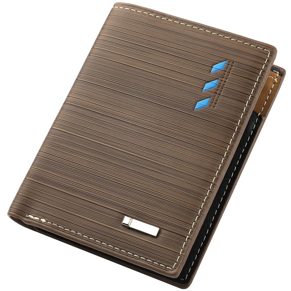 Men's Horizontal PU Leather Wallet - Korean Style Card Holder In-Stock