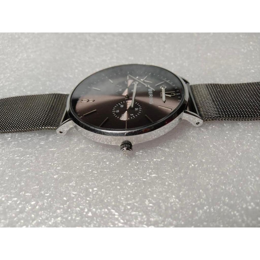 Used BERING Watch Men's 14240-309 Gray Bering Junk