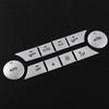 For Mercedes Benz C Class ML W204 GLK X204 2011-13 Aluminum Alloy Car Air Conditioner Switch Button Trim Sticker Car Accessories