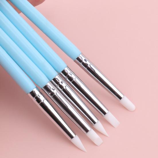 9Pcs Clay Tool Smooth Silicone Comfortable Grip Dotting Tools Set Clay Sculpting Tool for Ceramic Clay Painting