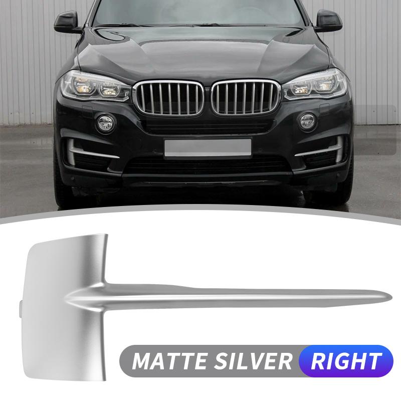 51117303113 51117303114 Front Bumper Grille Trim Molding ABS For BMW X5 F15 35i 35ix 35dx 40ex 2014 2015 2016 2017 Matte Silver