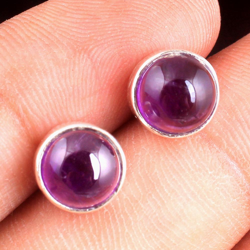 Mystischer Topas Silber Stecker Ohrring, Silber Charm Schmuck, Damenschmuck, 925 Sterling Silber Handgefertigter Schmuck