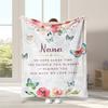 A Blanket Given To Grandma by Her Granddaughter As a Gift