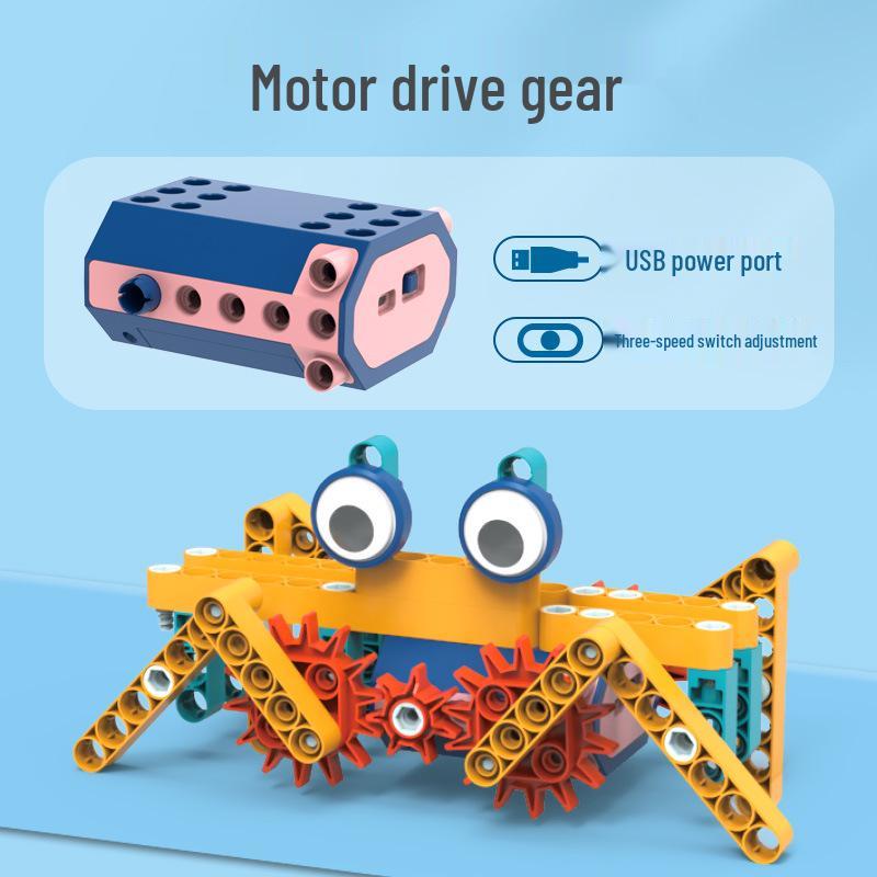 Large Particle Electric Gear Building Blocks - Educational Construction Toys for Children's Cognitive Development Age 3+