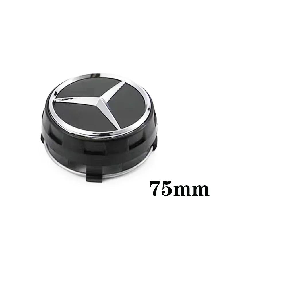 AABGU1 1PCS 75mm Car Wheel Center Hub Caps Cover For Mercedes Benz B/C/E/S Class A Class C200L GLC GLK CLA Accessories