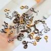 Small Tiny Mini Eye Pins Eyepins Hooks Eyelets Screw Threaded Clasps Hooks Jewelry Findings For Making DIY Supplies