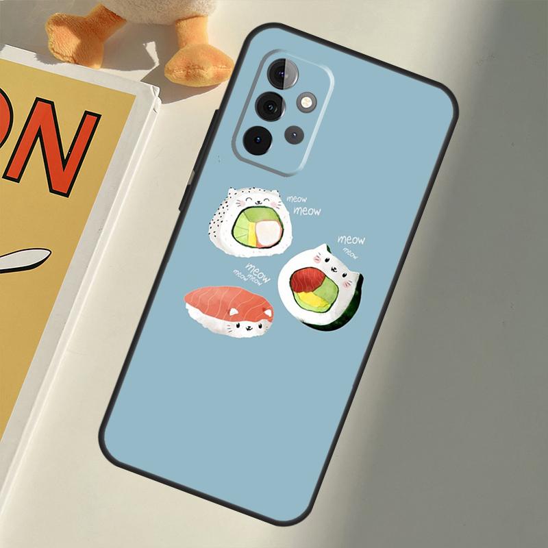 Sushi Food For Samsung Galaxy A33 A36 A56 A26 A16 A15 A55 A53 A35 A22 A32 A52 A54 A34 A14 A05 A06 Case