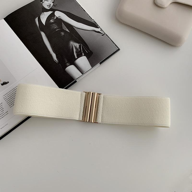 Autumn And Winter Elastic Elastic Women'S Wide Belt Decorative Fabric With Dress Waist And Thin Waist Seal