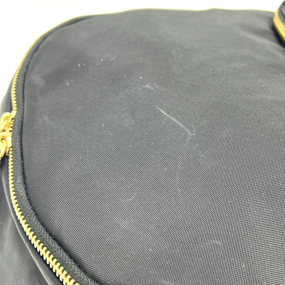 Agnes B. FT03A-07 Logo Bag Backpack GoldHardware Backpack Nylon Black