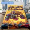 Truck 3D Digital Print Polyester Duvet Cover Set, Zipper Closure, All-Season Comforter Cover Kit, Machine Washable