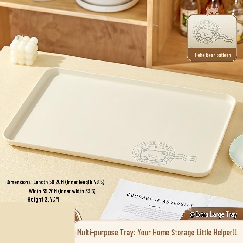 ZISIZ Commercial Plastic Prep Tray