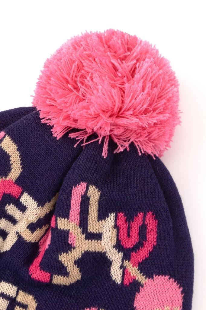 Unisex knit cap logo Hat Golf FR [Pearly Gates] (chain pattern) / / 053-4287011 121_Navy