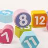 Wooden Puzzle Clock Toy Cognitive Digital Clock Wooden Watch Jigsaw Toys