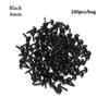 100Pcs Curved Black Plastic Safety Thread Eyes Plastic Plastic Safety Curved Eyes  Dolls DIY Kit