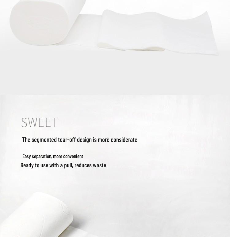 Shuyu Coreless Virgin Wood Pulp Toilet Paper, 12 Rolls