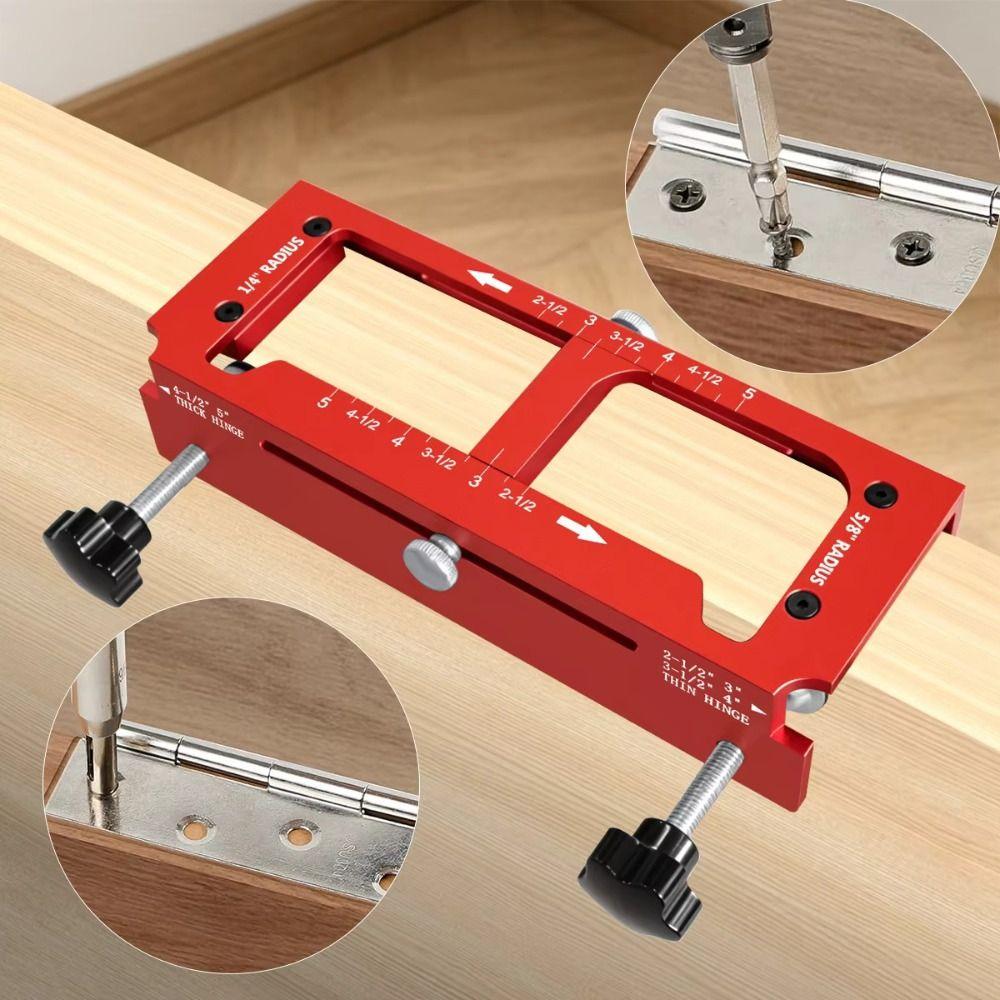 Durable Door Hinge Jig Aluminum Zinc Zinc Alloy Door Hinge Template Kit Exterior Doors