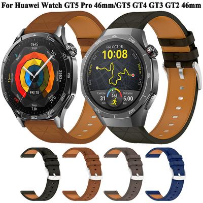 Curea din piele de 22 mm pentru Huawei Watch GT5 Pro GT4 GT3 GT2 46 mm, curea de înlocuire pentru Garmin Venu3 2 Forerunner 265 255 Vivoactive4, accesorii