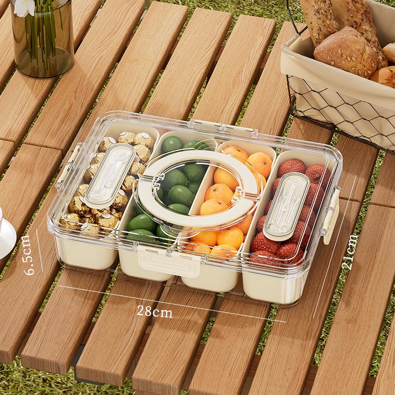 Portable Picnic Fresh-Keeping Fruit and Sauce Container
