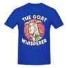 Unisex The Goat Whisperer Funny Goat Lover Farmer Awesome T Shirt Streetwear Oversized Cotton Crewneck Sleeve Custom Unisex Tshirt