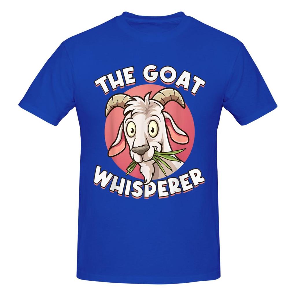 Unisex The Goat Whisperer Funny Goat Lover Farmer Awesome T Shirt Streetwear Oversized Cotton Crewneck Sleeve Custom Unisex Tshirt