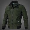 Herrenjacke Lässig Mode Außenjacke Herrenjacke Herren Frühling Herbst Neu Stehkragen Schlank Militär Bomberjacke Herren