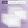 Clear Mesh Zipper Bags Waterproof File Pouch Essential Document Storage Bag  Homework