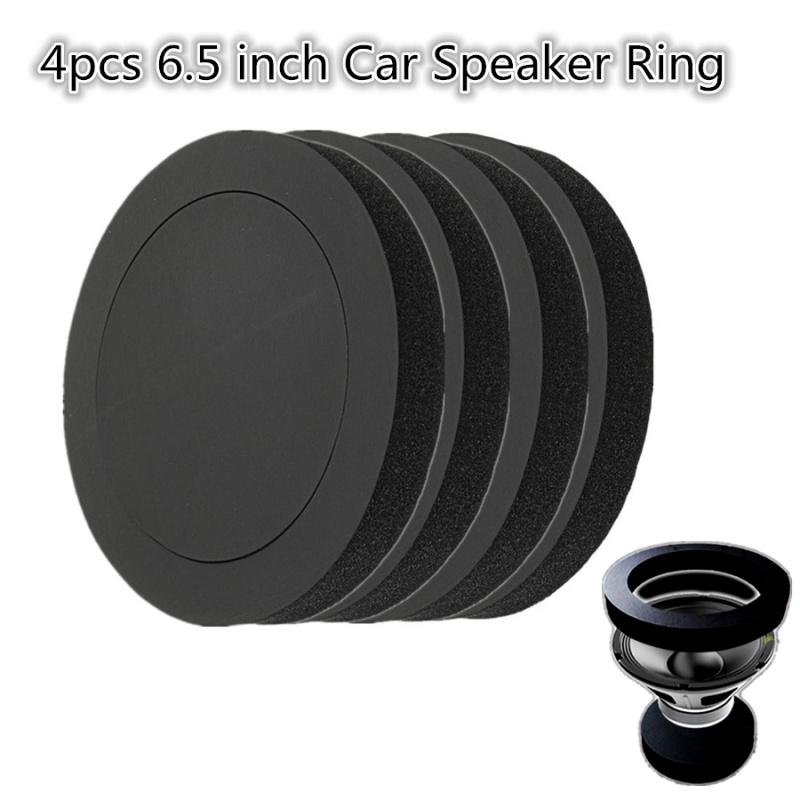 4 Pcs 6.5" Car Audio Speaker Ring Sound Insulation Soundproof Cotton