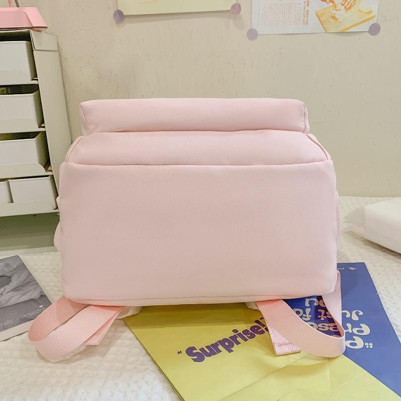 Simple Star Shaped Nylon Backpack with Cute Style Casual Student Backpack with Large Capacity and Multiple Pockets Suitable for Daily and Student Use