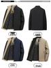 Mid-aged Men's Cotton Jacket for Autumn and Winter - Thick Casual Business Outerwear for Middle-aged and Elderly