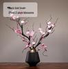 Elegant Pink Plum Blossom Dried Flower Bouquet for Home Decoration