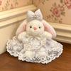 Bambola Coniglio Peluche Con Vestito Rimovibile Per Bambine Decorazione Stanza dei Giochi