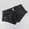 Erotiske truser for menn Kult skinnimitasjon Undertøy Rumpedesign Sexy Hollow Out Nattklubbboksershorts