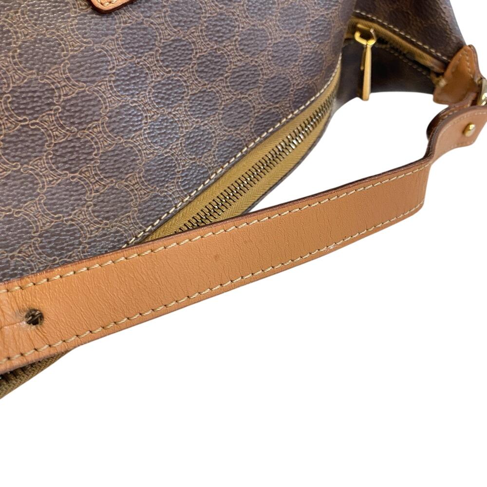 Celine Macadam Leder Handtasche Braunes Leder Damen Gebraucht