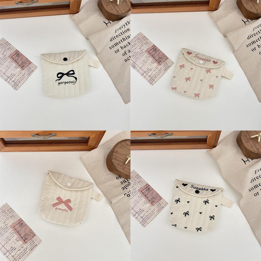 Modern Minimalist Polyester Large Capacity Sanitary Pad Storage Bag For Bedroom Organization